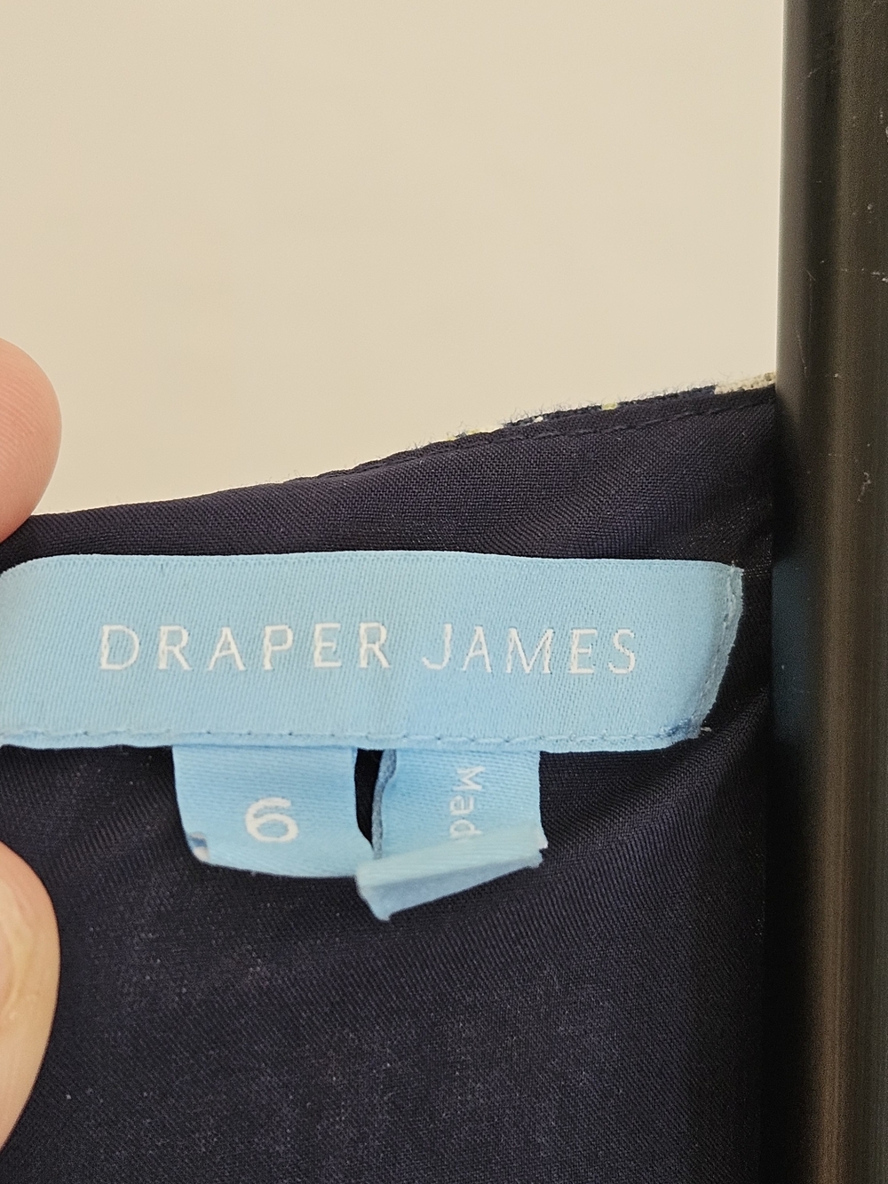 Draper James Floral Linen Square Neck Dress with Pockets Size 6 - Picture 6 of 16
